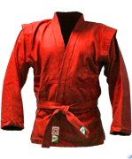 Куртка для самбо JS-302, красная, р.180