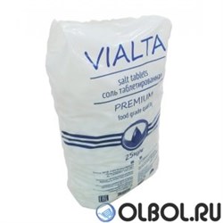 Соль таблетированная Виалта / VIALTA (PREMIUM QUALITY) 25кг 99.5-99.8% (Израиль) - фото 153444