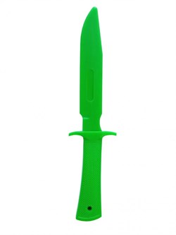 Нож односторонний твердый МАКЕТ зеленый - фото 153544