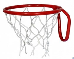 Кольцо баскетбольное с сеткой №3. D кольца - 295мм. - фото 153671