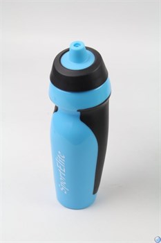Бутылка спортивная В-420 600 мл, голубой/черный - фото 153990