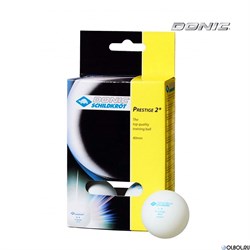 Мячики для н/тенниса DONIC PRESTIGE 2, 6 штук, белые 618026 - фото 156480