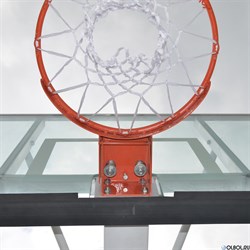 Баскетбольная мобильная стойка DFC STAND72G PRO 180x105см стекло 12мм - фото 159278