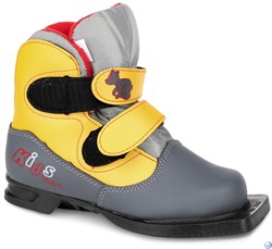 Ботинки лыжные 75мм KIDS серо-желтый р.30 - фото 161049