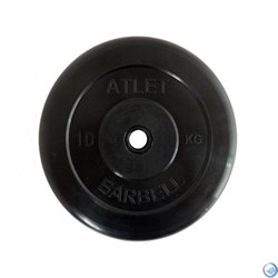 Диск обрезиненный черный MB ATLET d-26 10кг - фото 161101
