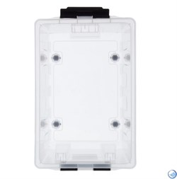 Ящик пластиковый с крышкой "RoxBox" 70 л, прозрачный 400x360x600 см - фото 161180