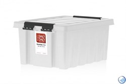 Ящик пластиковый с крышкой "RoxBox" 3,5 л, прозрачный 210х170х140см - фото 161192
