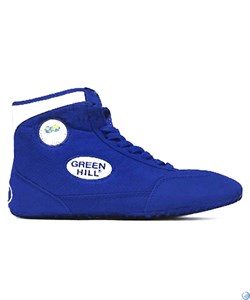 Обувь для борьбы Green Hill синяя/белая - фото 161262