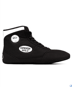 Обувь для борьбы Green Hill, черная/белая - фото 161266