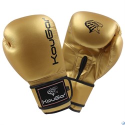 Перчатки боксерские KouGar KO600, золото - фото 161545
