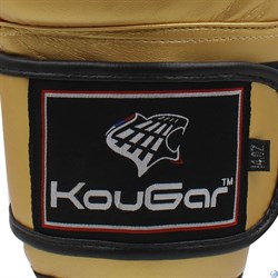 Перчатки боксерские KouGar KO600, золото - фото 161550