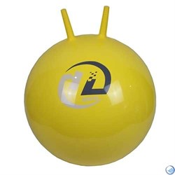 Мяч-попрыгун  BB-004-45 с рожками (45см, желтый) - фото 161720