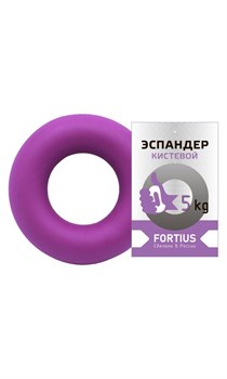 Эспандер-кольцо FORTIUS 5 кг фиолетовый - фото 163127