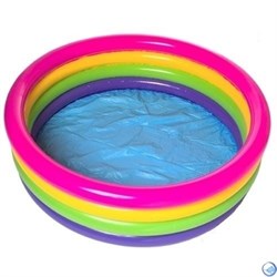 Бассейн детский с цветными кольцами Intex 56441 (168х41) - фото 164009