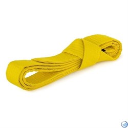 Пояс для кимоно 2,6м (желтый) - фото 167510