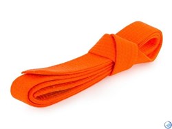 Пояс для кимоно 2,6м (оранжевый) - фото 167512