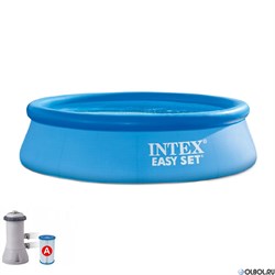 Надувной бассейн Intex 28158 +фильтр насос (457х84) - фото 168094