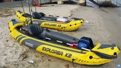 Лодка / байдарка надувная  двухместная  Intex 68307 EXPLORER K2  + насос и весла - фото 168636