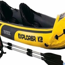 Лодка / байдарка надувная  двухместная  Intex 68307 EXPLORER K2  + насос и весла - фото 168641