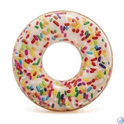 Надувной круг Пончик с глазурью Intex 56263 99 см 9+ - фото 168902