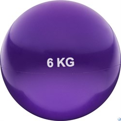 Медбол 6кг., d-21см. (фиолетовый) (ПВХ/песок) HKTB9011-6 - фото 170341