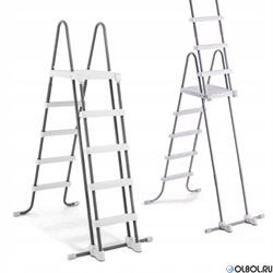 Каркасный бассейн Sequoia Spirit / Graphite Gray Panel Intex 26384 + песочн.фил, лестница, тент, подстилка (478х124) - фото 170986