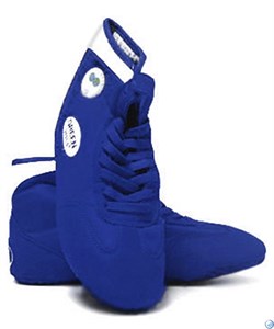 Обувь для борьбы Green Hill синяя/белая - фото 171638