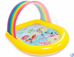 Детский надувной бассейн Цвета радуги  с распылителем Intex 57156 (147х130х86) - фото 173719