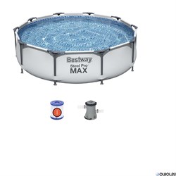 Каркасный бассейн  Steel Pro MAX Bestway 56408 +фильтр-насос (305х76 ) - фото 174495