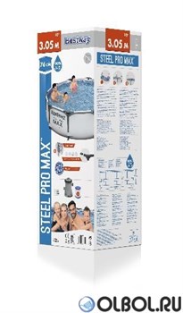 Каркасный бассейн  Steel Pro MAX Bestway 56408 +фильтр-насос (305х76 ) - фото 174504