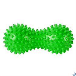 Массажер двойной мячик с шипами (зеленый) (ПВХ) B32130 - фото 175127