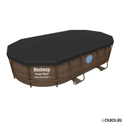 Тент для овального каркасного бассейна 427х250см Bestway 58425 - фото 177766