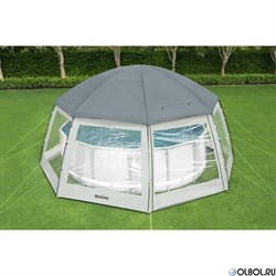 Купольный шатер (Павильон) для бассейнов Bestway 58612 (600х600х295см) - фото 177770