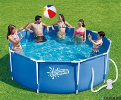 Каркасный бассейн Summer Waves P20-1236-A + фильтр-насос (366х91м) - фото 178760