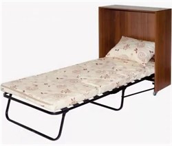 Раскладушка кровать-тумба Карина (190x80x35) орех - фото 179181