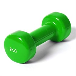Гантель виниловая "York" 2.0 кг (зеленая) B35016 - фото 179192