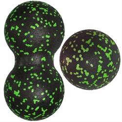 MFS-105 Набор массажных мячиков 8см + 8х16см (зеленый) (E33008) - фото 179802