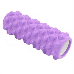 B33071 Ролик для йоги (фиолетовый) 33х14см ЭВА/АБС - фото 179980