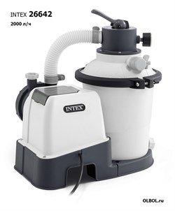 Песочный фильтр насос для бассейна (2000л/ч) Intex 26642 - фото 180435 Песочный фильтр насос для бассейна (2000л/ч) Intex 26642 - фото 180435