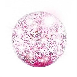 Надувной мяч Прозрачный блеск Intex 58070 , (асс. 2 цвета), 51 см - фото 180515