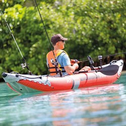 Надувная лодка / байдарка Excursion Pro K2 Intex 68309 + насос и весла (384х94см) - фото 181236
