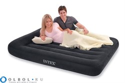 Надувной матрас Intex 64144 двуспальный (без насоса) (183x203x25) - фото 181259