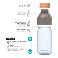 Бутылка для воды Quokka Тропический поток 660мл (40000) - фото 181404