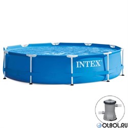 Каркасный бассейн Intex 28202 + фильтр-насос (305х76см) - фото 181886