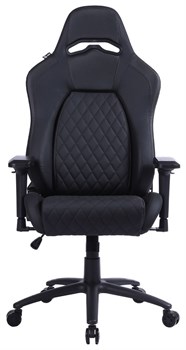 Кресло игровое Cactus CS-CHR-130 цвет: черный, обивка: эко.кожа, крестовина: металл, пластик черный - фото 182260