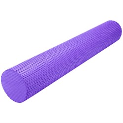 B31603-7 Ролик массажный для йоги (фиолетовый) 90х15см. - фото 182677