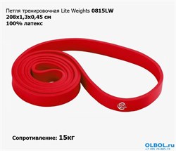 Петля тренировочная многофункциональная Lite Weights 0815LW (15кг, красная) - фото 183186