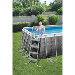 Бассейн каркасный Bestway 56721+ фильтр-насос + лестница (404х201х100см) - фото 183300