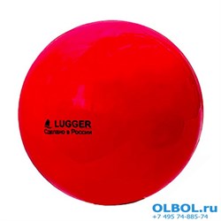 Мяч для художественной гимнастики однотонный, d=15 см (красный) - фото 183333