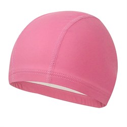 E39701 Шапочка для плавания одноцветная ПУ (светло розовая) - фото 185082